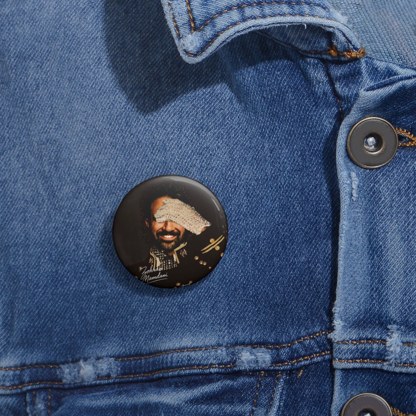 Custom Photo Pin Button — Personalized Picture Button Badge for Jackets, Bags & Gifts